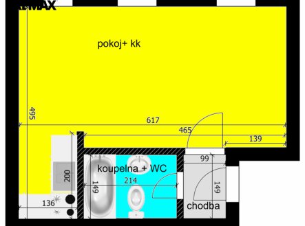 Prodej bytu, 1+kk, 29 m²