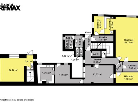 Pronájem obchodní prostory, 284 m²