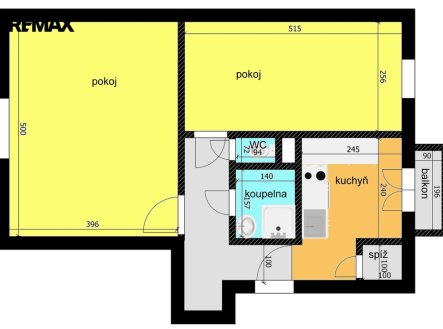 Pronájem bytu, 2+1, 63 m²