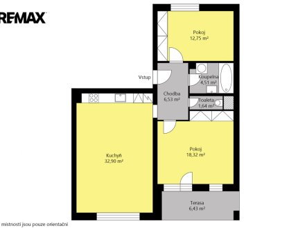 Prodej bytu, 3+kk, 76 m²