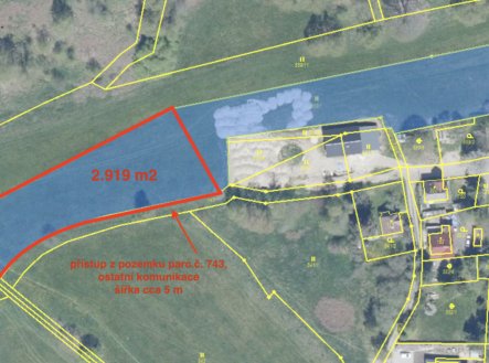 Prodej pozemku, trvalý travní porost, 2 919 m²