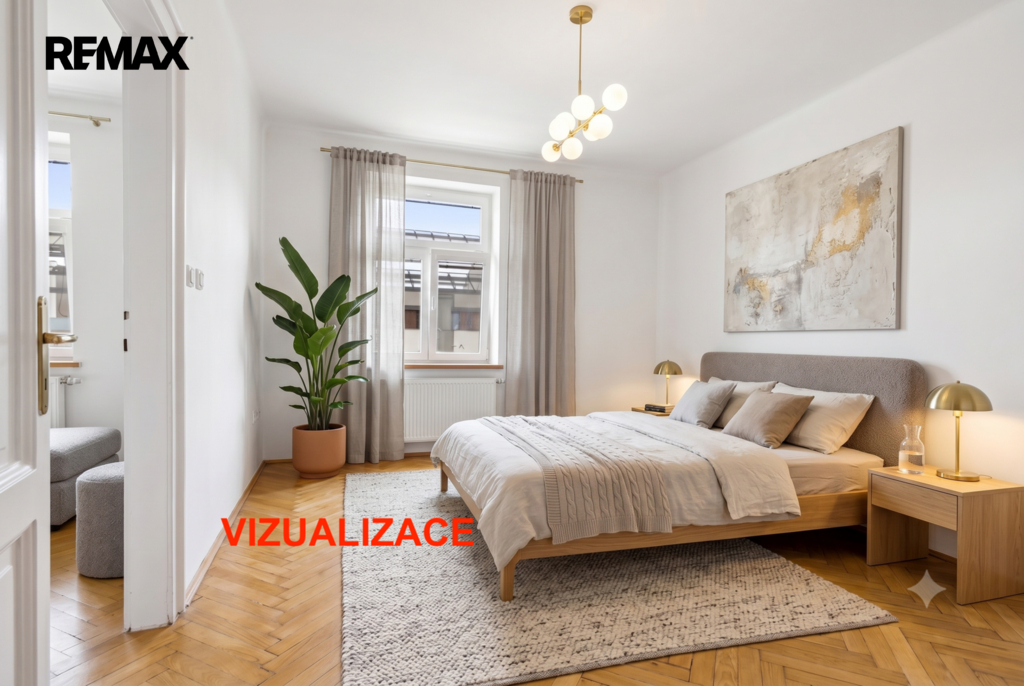 Vizualizace možného stavu ložnice
