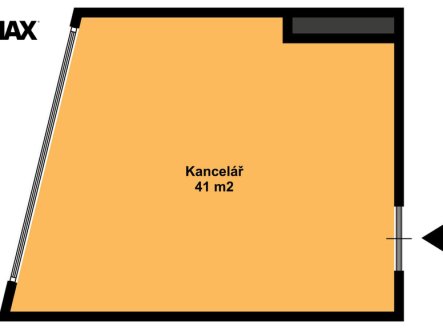 Pronájem kanceláře, 41 m²