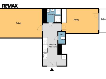 Pronájem bytu, 2+kk, 53 m²