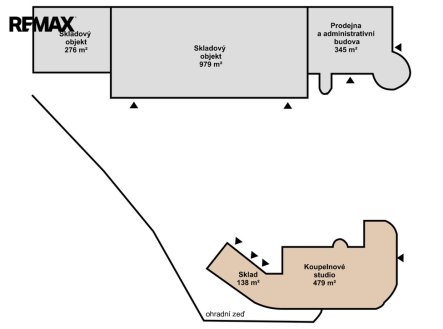 Pronájem skladu, 2 299 m²