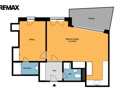 Pronájem bytu, 2+kk, 48 m²