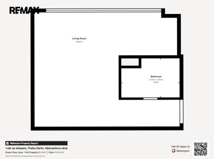 Pronájem bytu, 1+kk, 28 m²