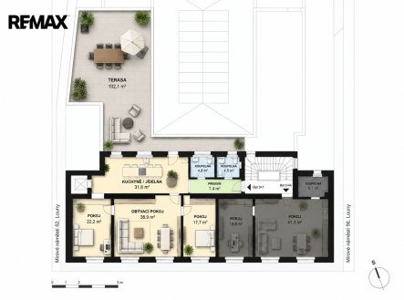 Pronájem bytu, 3+1, 229 m²