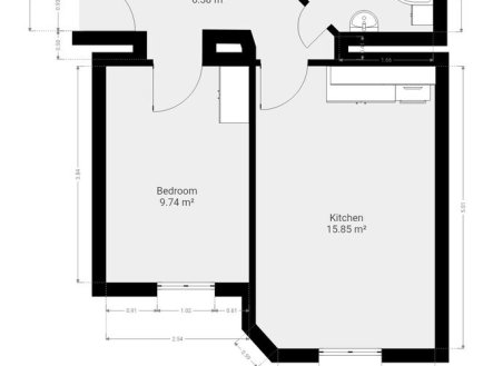 Pronájem bytu, 2+kk, 40 m²