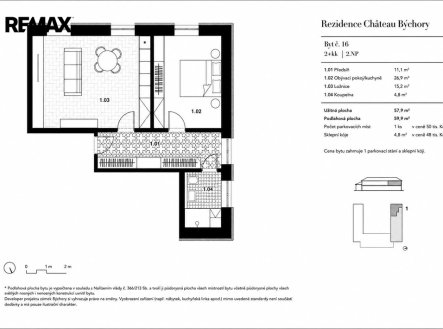 Prodej bytu, 2+kk, 65 m²