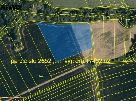 Prodej pozemku, zemědělská půda, 21 481 m²