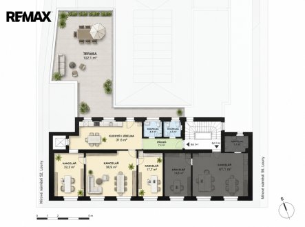 Pronájem kanceláře, 127 m²