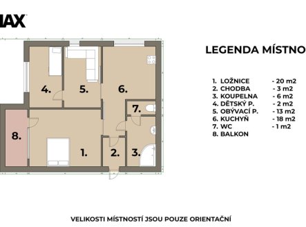 Prodej bytu, 3+1, 73 m²