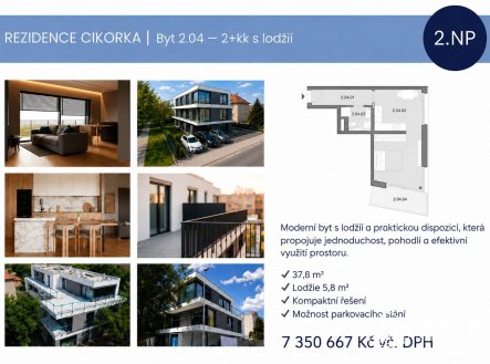 Prodej bytu, 1+kk, 38 m²