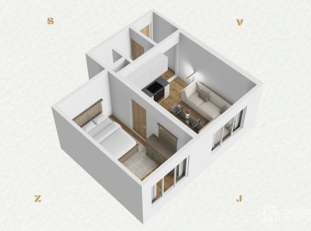 Pronájem bytu, 1+1, 38 m²