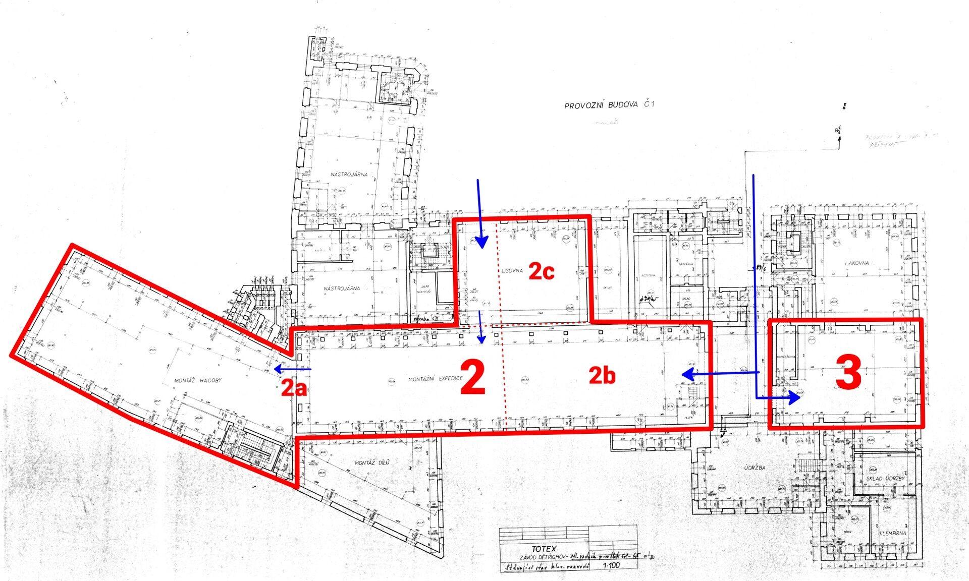 Levné skladování – sklad č. 3 o ploše 211 m2 v 1. patře s přímým vjezdem ze dvora v úrovni podlahy