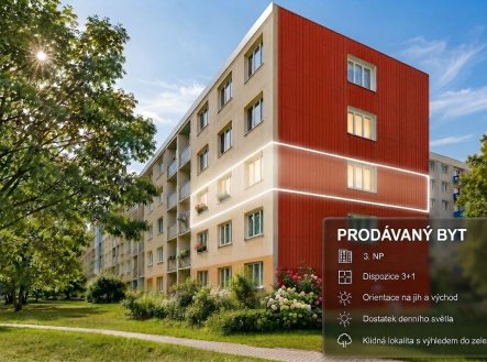 Prodej bytu, 3+1, 70 m²