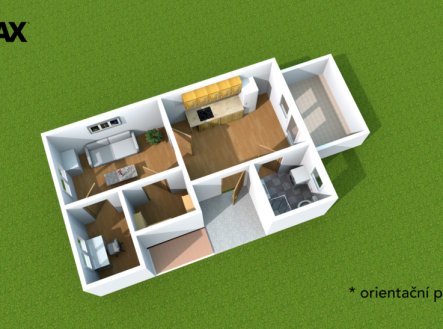 Pronájem bytu, 2+kk, 42 m²