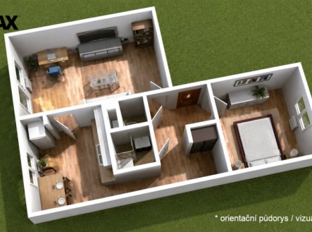 Prodej bytu, 2+1, 59 m²
