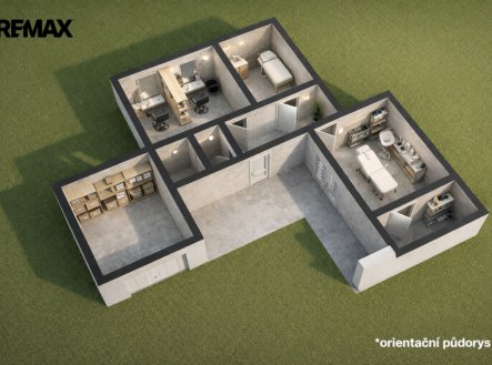 Pronájem kanceláře, 75 m²