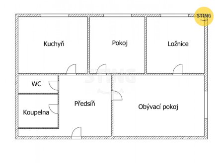 Pronájem bytu, 3+1, 68 m²
