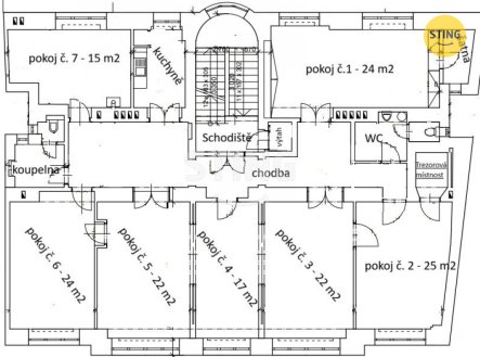 Pronájem kanceláře, 209 m²