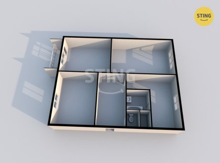 Pronájem bytu, 3+1, 68 m²