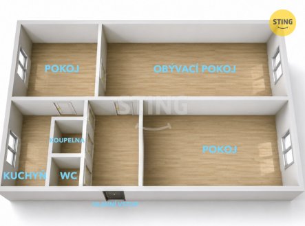 Prodej bytu, 3+1, 82 m²