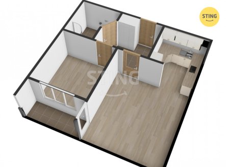 Pronájem bytu, 2+kk, 50 m²