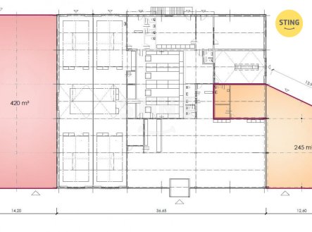 Pronájem obchodní prostory, 245 m²