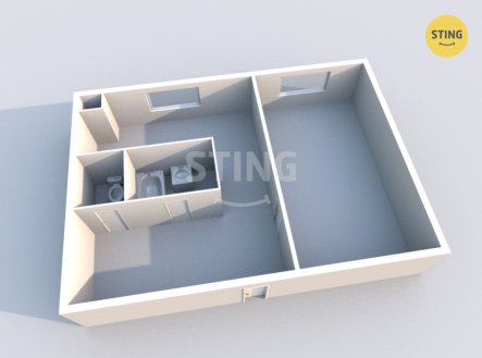 Pronájem bytu, 1+1, 38 m²
