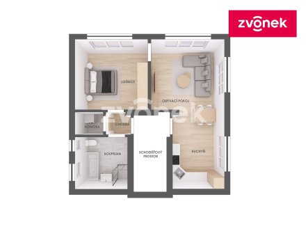 Pronájem bytu, 2+1, 75 m²