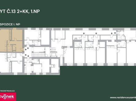 Prodej bytu, 2+kk, 75 m²