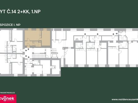 Prodej bytu, 2+kk, 41 m²