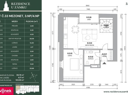 Prodej bytu, atypický, 107 m²