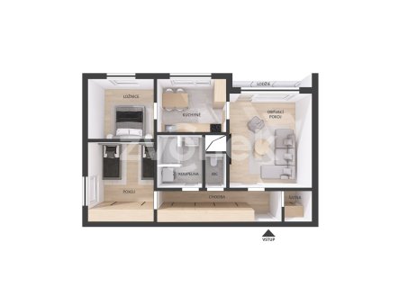 Prodej bytu, 3+1, 68 m²