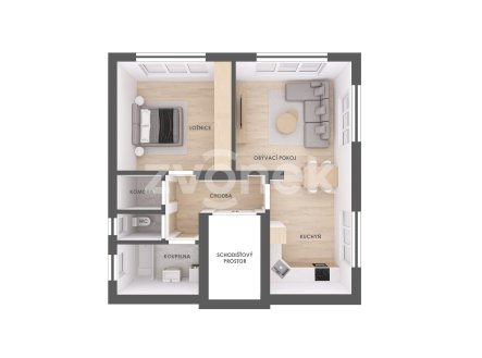 Pronájem bytu, 2+1, 78 m²