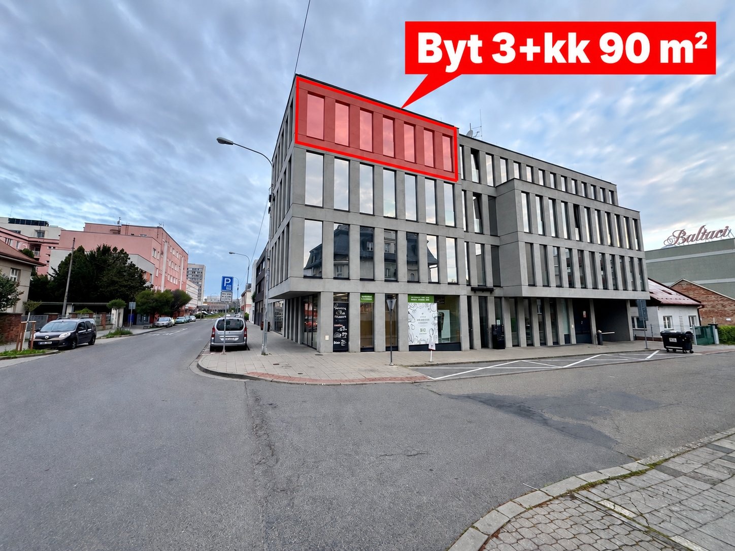 Byt 3+kk 90 m² zvýrazněný