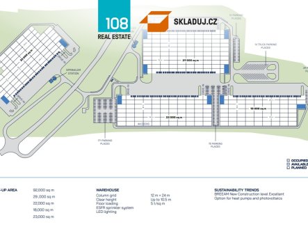 Pronájem komerčního objektu, sklad, 10 000 m²