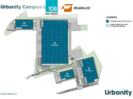 Pronájem komerčního objektu, sklad, 3 295 m²