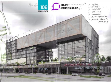 Pronájem kanceláře, 3 572 m²