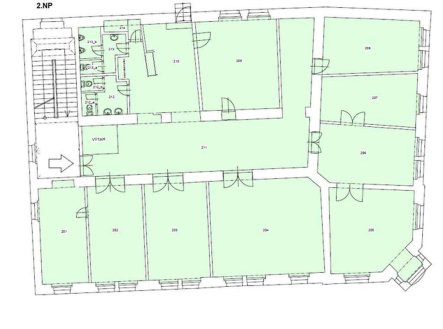 Pronájem kanceláře, 325 m²