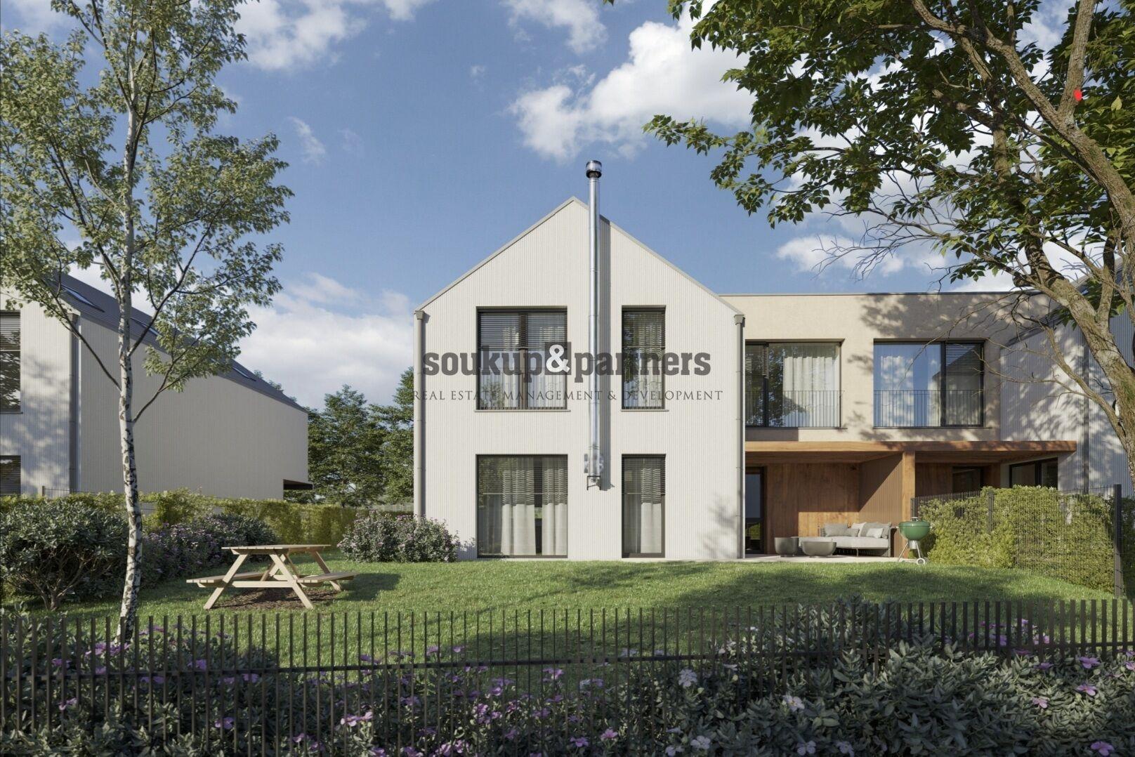 Družstevní RD 5+kk - 154 m2, pozemek 350 m2, Kolaudace 3Q/2027, projekt VICINIA Benešov.