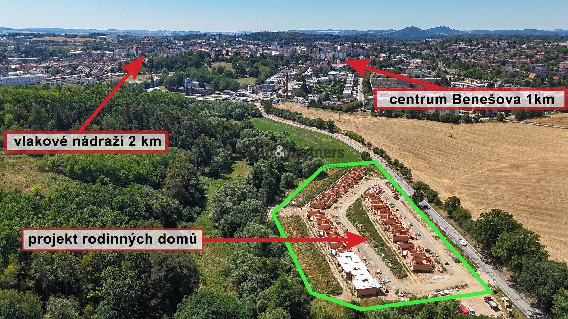 Družstevní RD 5+kk - 154 m2, pozemek 554 m2, Kolaudace 3Q/2027, projekt VICINIA Benešov.