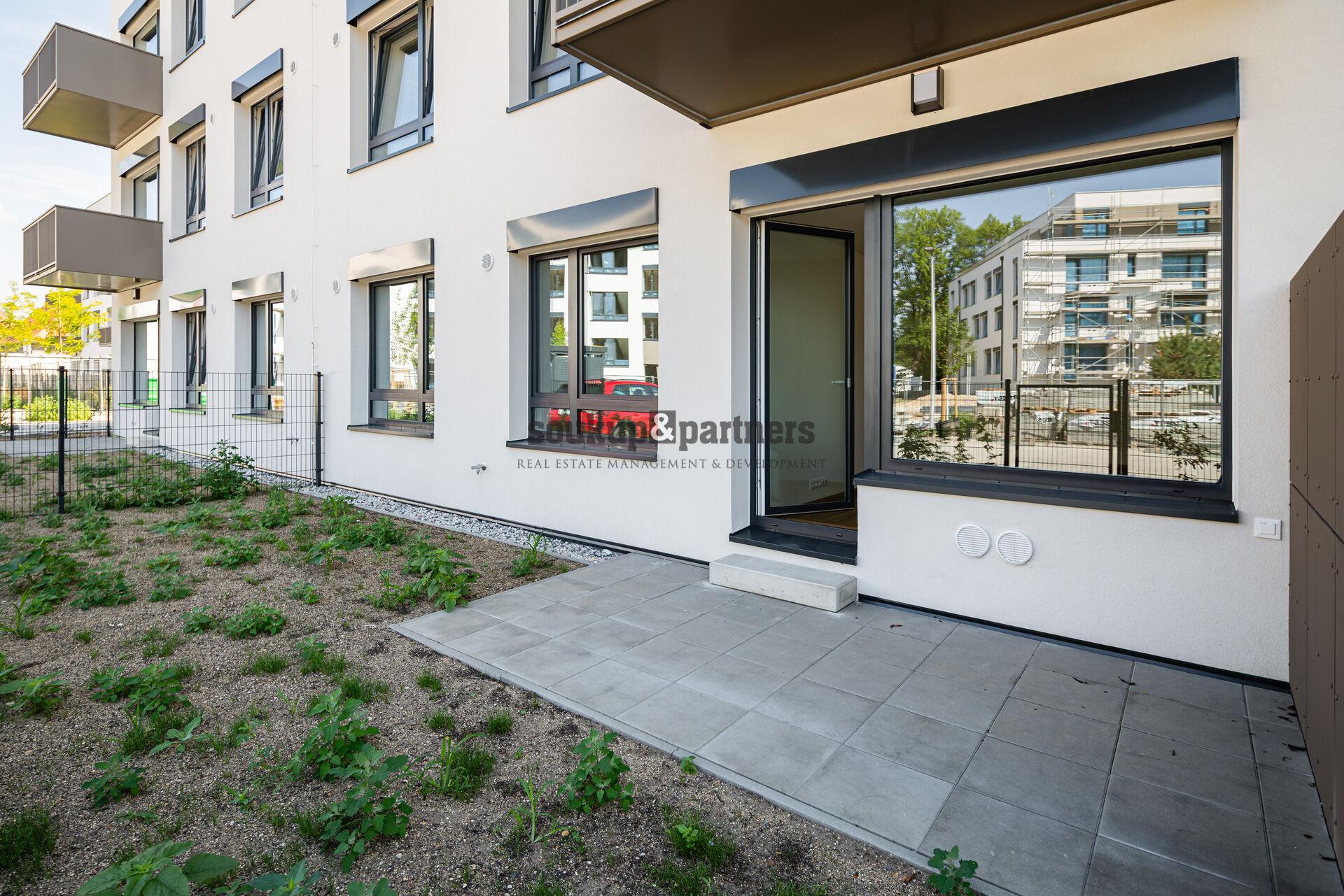 Nový družstevní byt 3+kk - 74 m2 + Předzahrádka do vnitrobloku 41 m2 - projekt PORTTI Kladno.