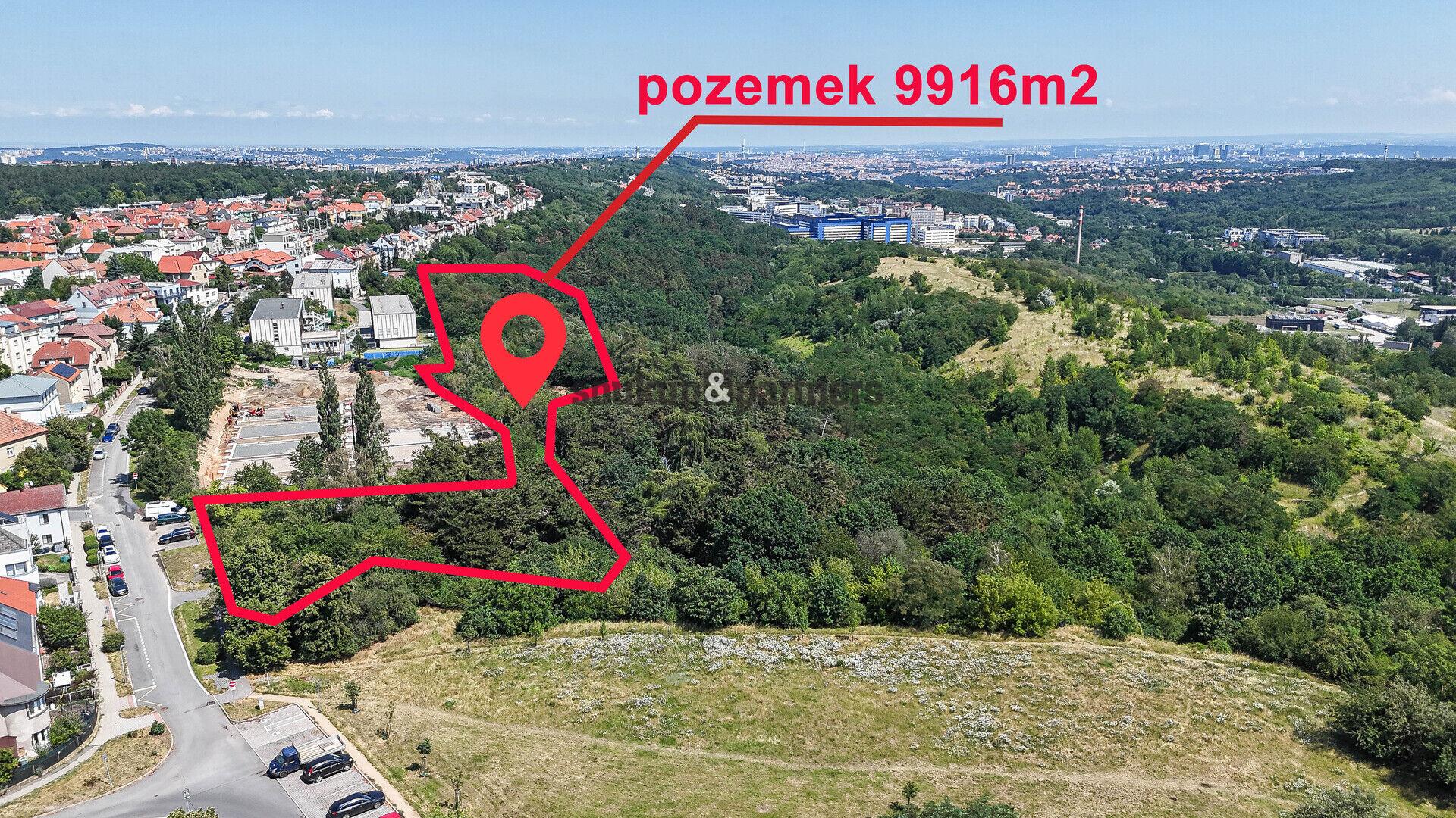 Pozemek - 9.916 m2, projekt se stavebním povolením, Praha 6 - Řepy.