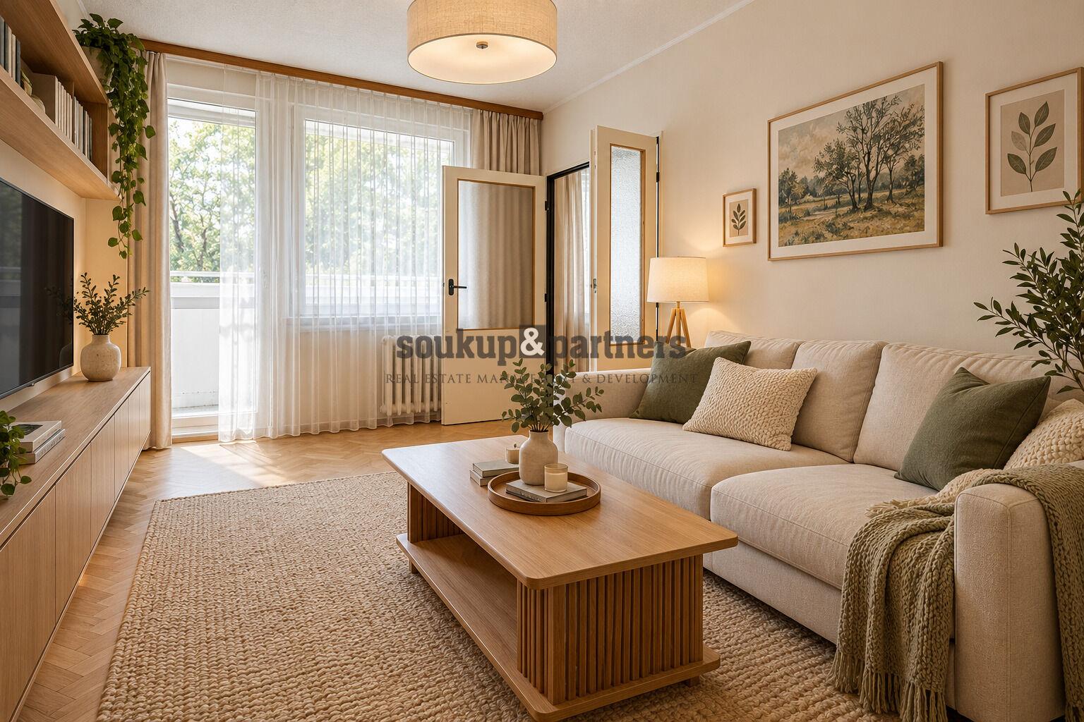 Prodej bytu 3+1, 63 m² + lodžie 8 m², Praha 4 – Krč, ul. Murgašova