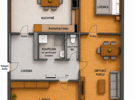 Prodej bytu, 3+1, 70 m²
