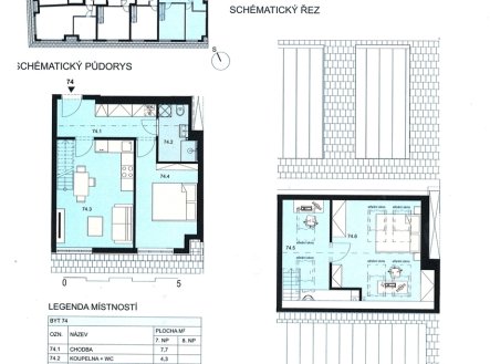 Prodej bytu, 3+kk, 71 m²