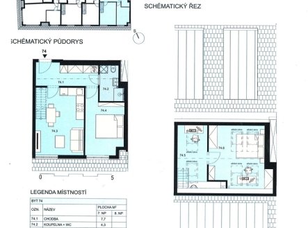 Prodej bytu, 3+kk, 71 m²